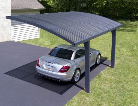 Carport Tettoia Posto Auto in alluminio mt 5x3 con poliuretano espanso
