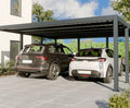 Carport Tettoia Posto Auto in alluminio metri 5x4 con poliuretano espanso