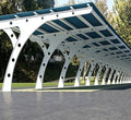Carport 2 posti auto Tettoia No pannelli solari mq 20
