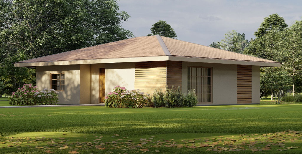 Casa su misura personalizzabile in legno e acciaio 100mq