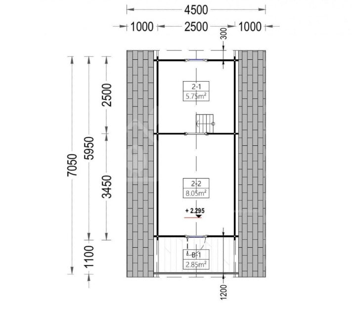 Casa in legno con bagno e soppalco su disegno metri quadri 37