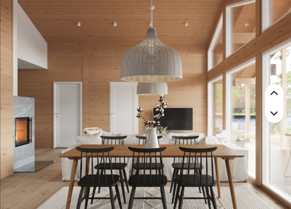 Casa di legno ecologica su disegno due camere due bagni dehor mq 80