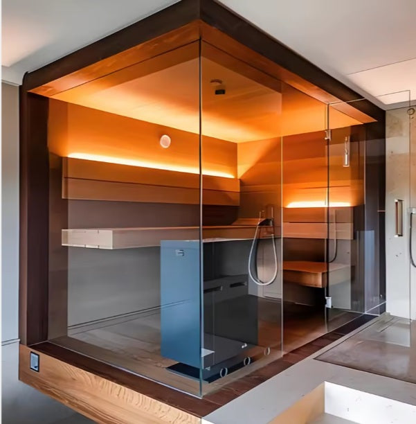 Sauna indoor di lusso secca o a vapore