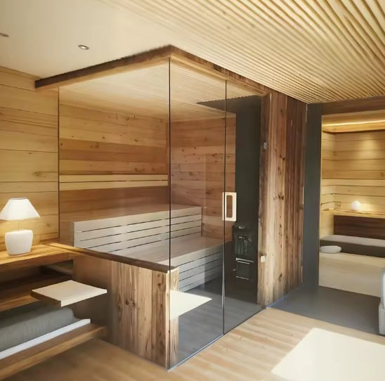Sauna indoor di lusso secca o a vapore